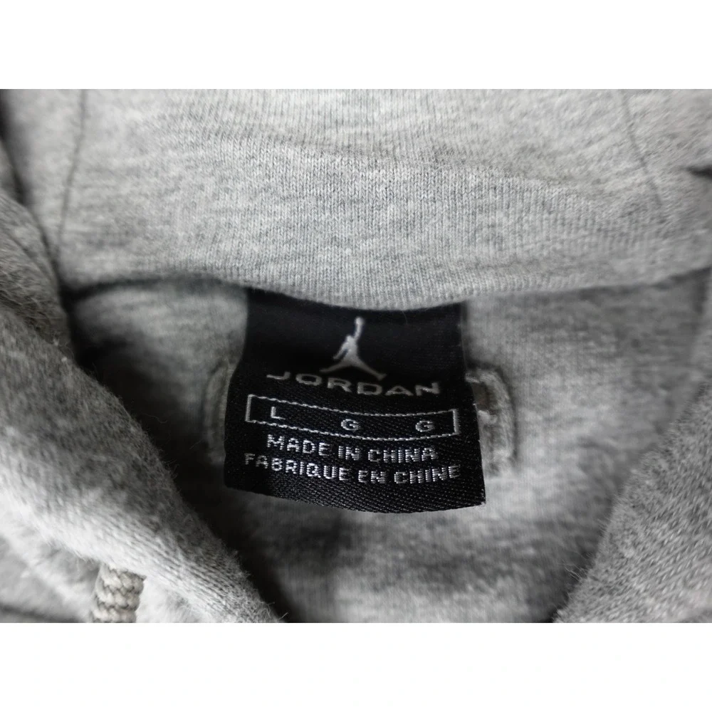 Jordan Full Zip Hoodie Mens Large Gray Jumpman Logo 355370-063 SAMPLE